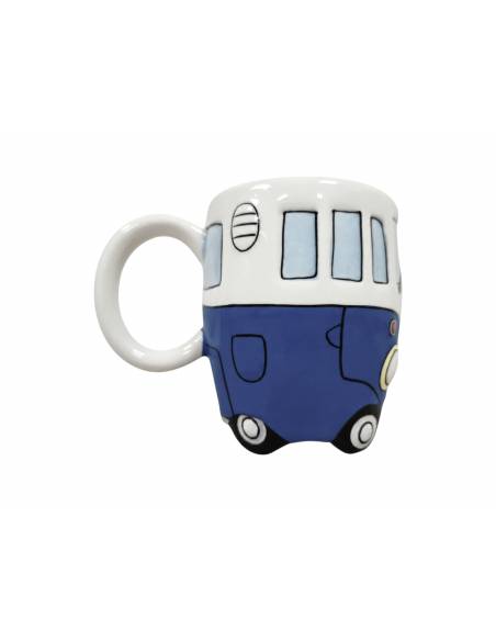 Taza Furgoneta Retro / Camper de Cerámica (300 ml) | Color Azul