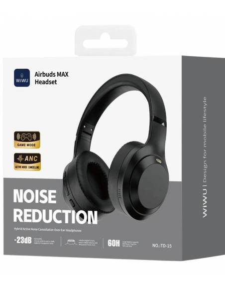 Cascos Airbuds Max Headset Air Max Negro