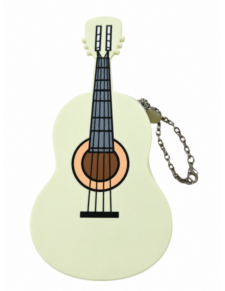 Monedero SSk Travel Silicona Guitarra | Color Crema
