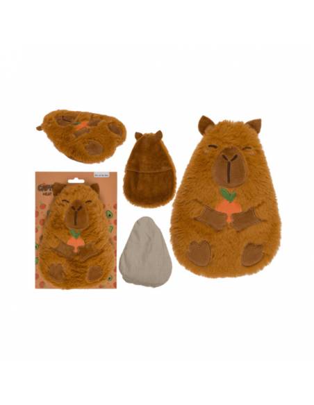 Saco Térmico em Forma de Capivara, 18 X 18 Cm Apto para Micro-ondas