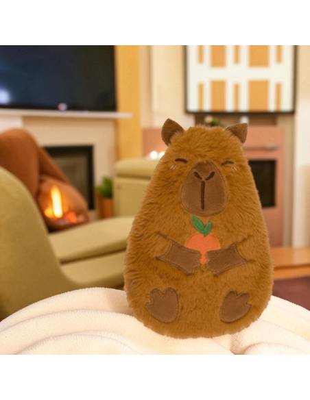 Saco Térmico em Forma de Capivara, 18 X 18 Cm Apto para Micro-ondas