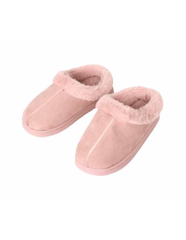 Chinelos acolchoados | Cor rosa