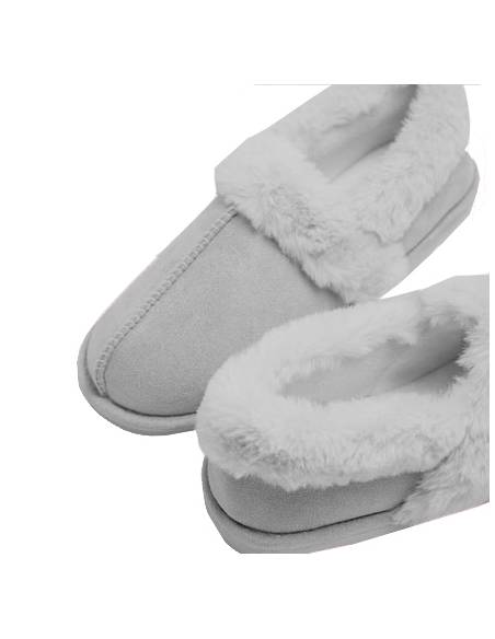 Chinelos acolchoados | Cor Cinza