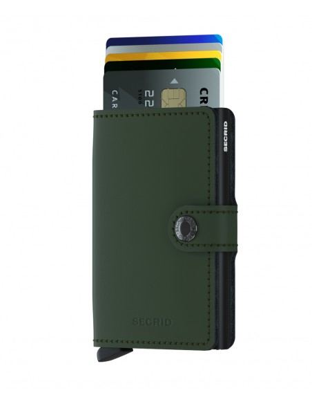SECRID MINIWALLET MATTE GREEN BLACK