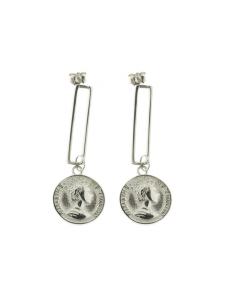 LONG COIN EARRINGS