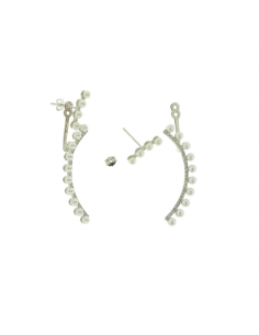 PENDIENTES SNAKE PERLAS