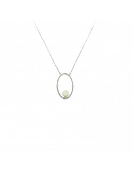 PEARLY OVAL WINTER NECKLACE