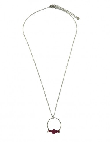 ROME NECKLACE PENDANT BEADS RED AND...