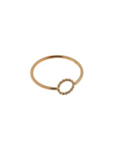 ANILLO CIRCULO ORO ROSA