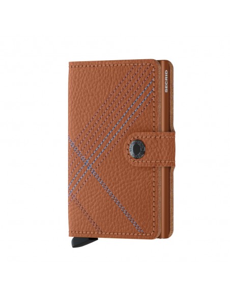 SECRID Cartera Miniwallet Stitch Linea Caramello
