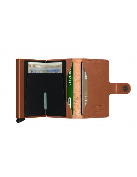 SECRID Cartera Miniwallet Stitch Linea Caramello