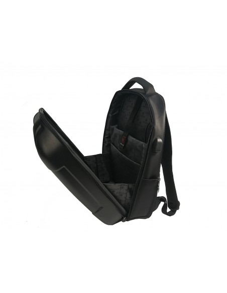 MOCHILA URBANFEEL CON CIERRE SEGURIDAD CON PUERTO DE CARGA USB NEGRO