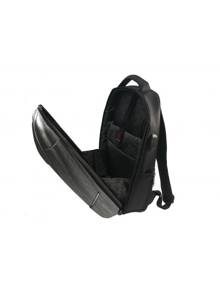 MOCHILA URBANFEEL CON CIERRE SEGURIDAD CON PUERTO DE CARGA USB GRIS