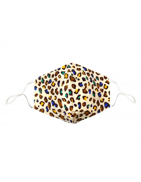 MASCARILLA LEOPARDO COLORES con bolsillo para filtro