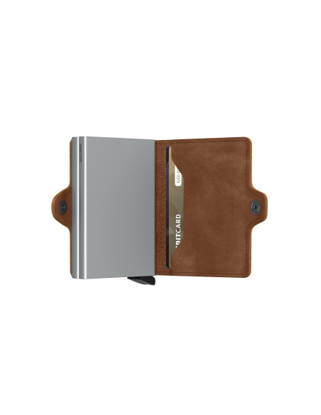 SECRID Cartera Twinwallet Vintage Cognac Silver