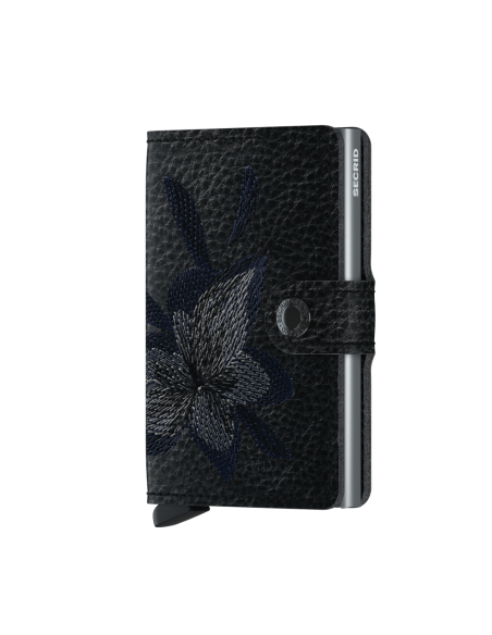 SECRID MINIWALLET STITCH MAGNOLIA BLACK
