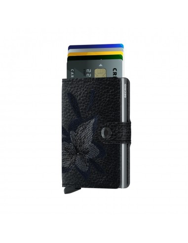 SECRID MINIWALLET STITCH MAGNOLIA BLACK