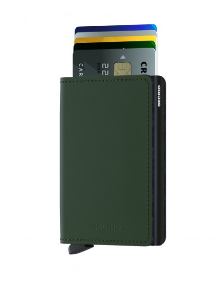 SECRID SLIMWALLET MATTE GREEN BLACK