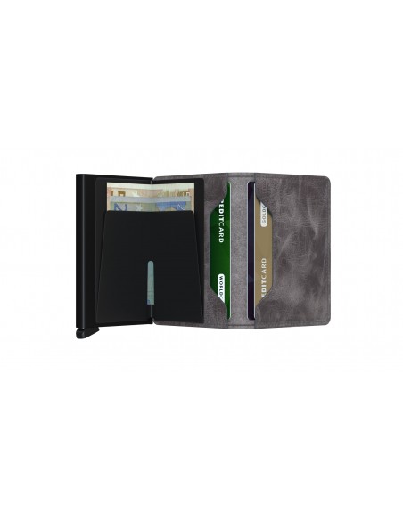 SECRID Cartera Slimwallet Vintage Grey-Black
