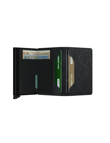 SECRID SLIMWALLET PAISLEY BLACK