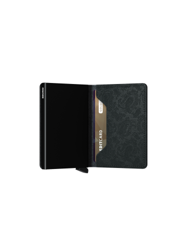 SECRID SLIMWALLET PAISLEY BLACK