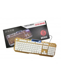 TECLADO BRANCO ILUMINADO...