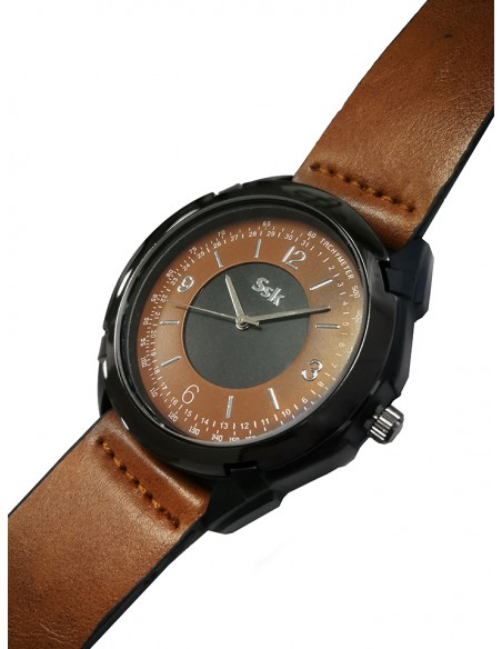 SSK TIME Light Brown Dylan Collection Watch