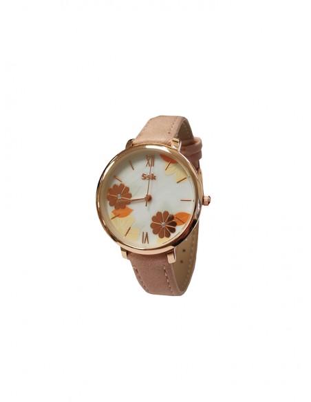 SSK TIME Pink Daisy Collection Watch