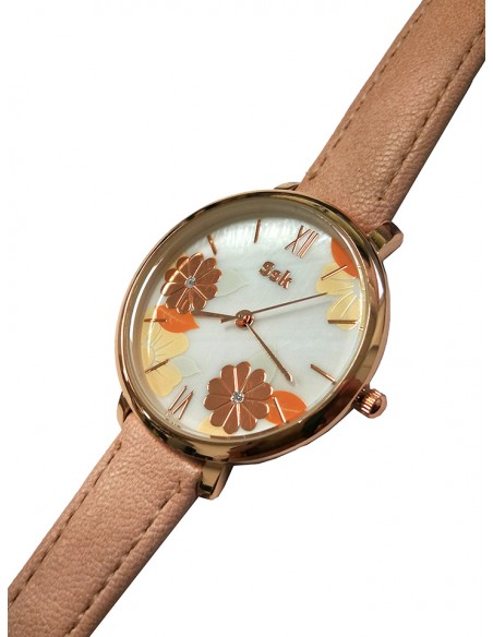 SSK TIME Pink Daisy Collection Watch