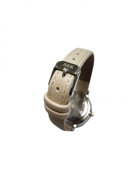 SSK TIME Beige Watch Daisy Collection