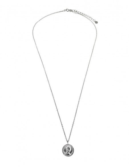 SSK STYLE| Symbol Necklace Queen Coin 16mm Silver 925