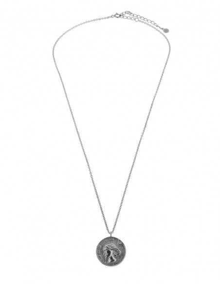 SSK STYLE | Collar Symbol Moneda Plata 16mm Plata 925