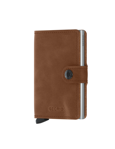 SECRID MINIWALLET VINTAGE COGNAC SILVER