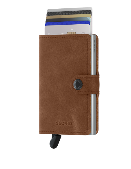 SECRID MINIWALLET VINTAGE COGNAC SILVER