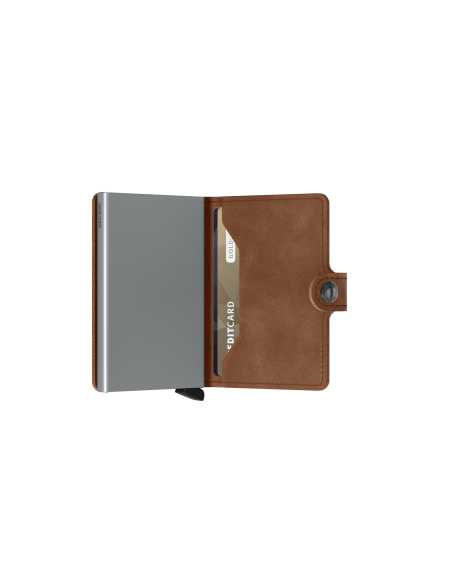 SECRID MINIWALLET VINTAGE COGNAC SILVER
