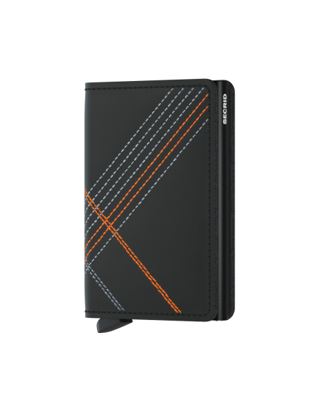 SECRID Cartera Slimwallet Stitch Linea Orange