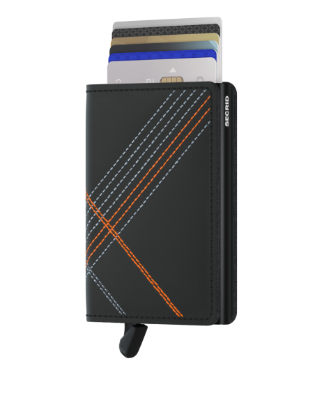 SECRID Cartera Slimwallet Stitch Linea Orange