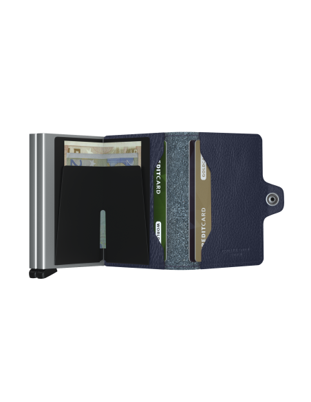SECRID TWINWALLET VEG NAVY-SILVER