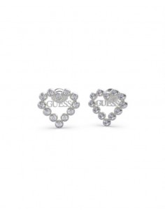 Guess heart 2025 shaped earrings