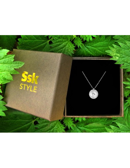 SSK STYLE | Collar Symbol Moneda Plata 16mm Plata 925