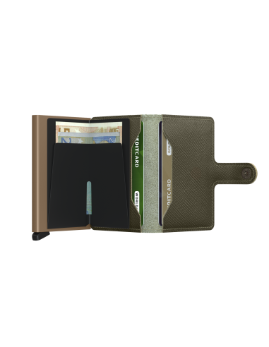 Miniwallet Saffiano Olive