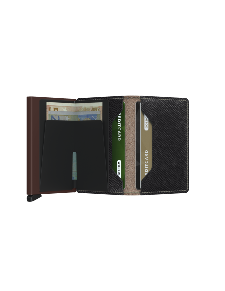 SECRID SLIMWALLET SAFFIANO BROWN