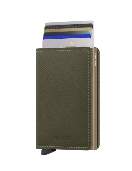 SECRID SLIMWALLET SAFFIANO OLIVE
