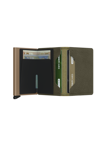 SECRID Cartera Slimwallet Saffiano Olive