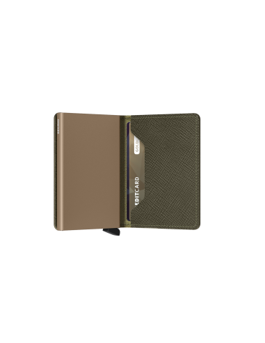 SECRID Cartera Slimwallet Saffiano Olive
