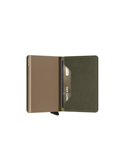 SECRID SLIMWALLET SAFFIANO OLIVE
