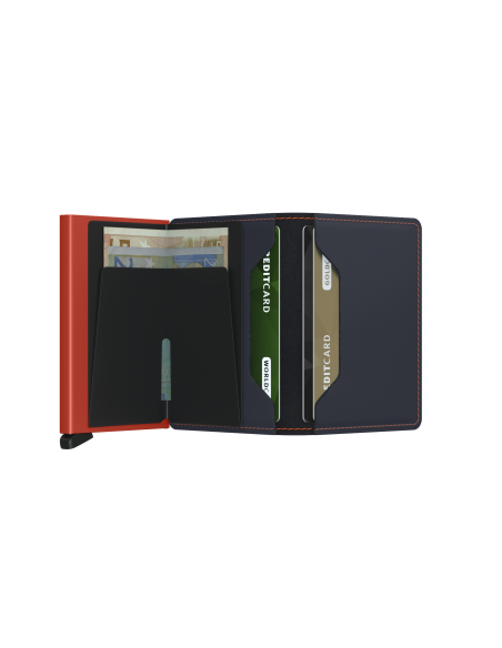 SECRID Slimwallet Matte Nightblue & Orange