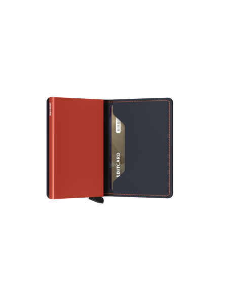 SECRID Slimwallet Matte Nightblue & Orange