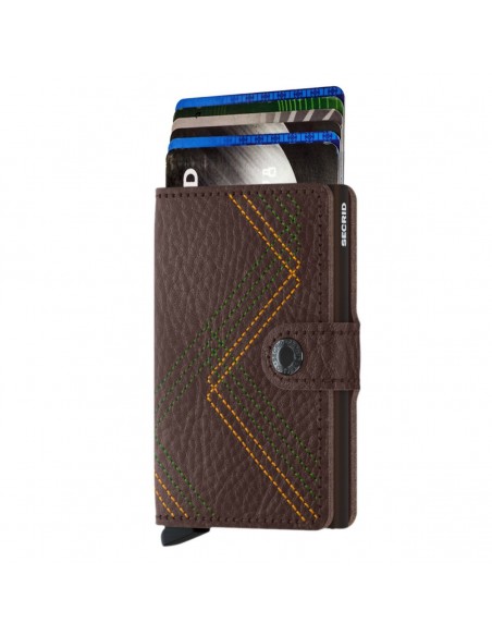 SECRID MINIWALLET STITCH BLACK LINE