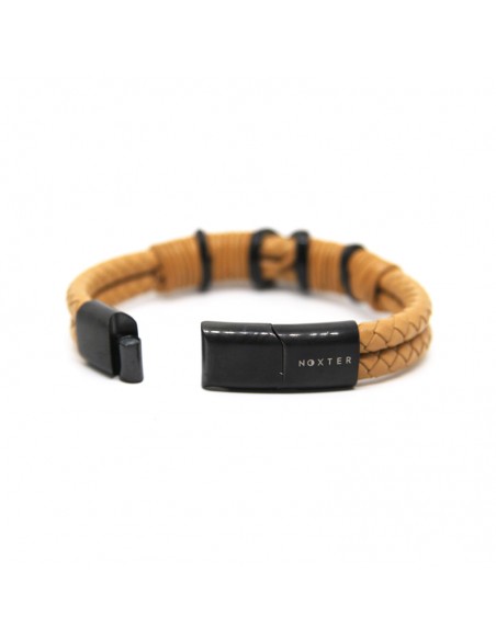 copy of Pulsera Hombre NOXTER Atmósfera Gold | Piel y acero inoxidable premium